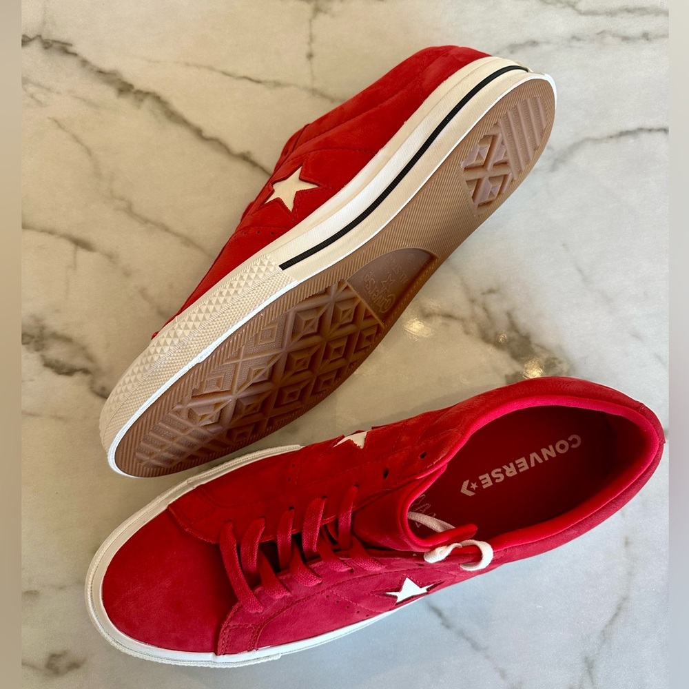 NEW Converse One Star Ox Suede Red Size 13 LIMITED EDITION.